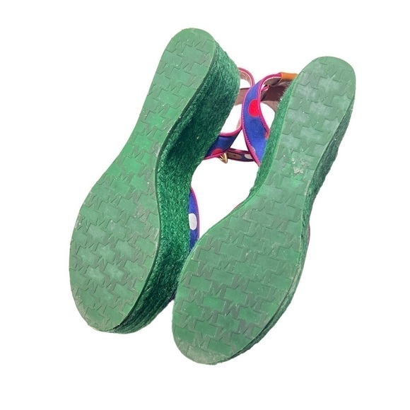 M Missoni Polka Dot Espadrilles Platform Sandals - Picture 10 of 14